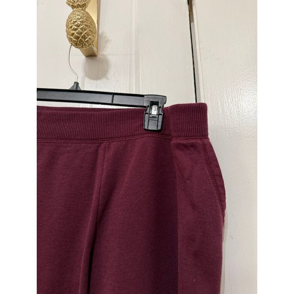Time & Tru women’s size large maroon jogger pants - Picture 3 of 12